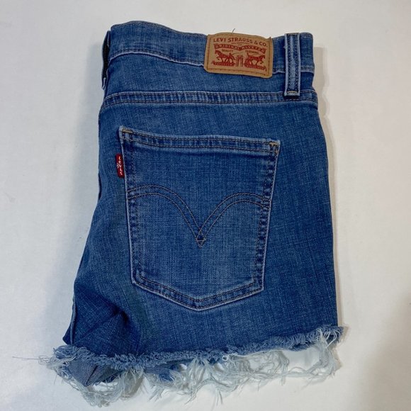 Levi’s Denim Shorts Blue - Size 28 - Picture 6 of 8
